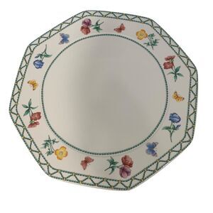 Villeroy & Boch Octagon Casa Verde Floral Design Chop Cake Plate Cottagecore